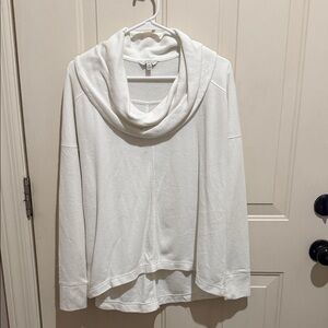 Lucky Brand White Cowl Neck Sweater